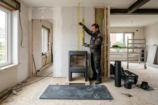 Een houtkachel plaatsen: wat je vooraf moet regelen
